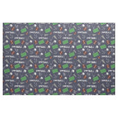 Football Fun op Navy Blue Stof (Fat Quarter)