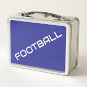 FOOTBALL Fun Witte Tekst Navy Blauwe Achtergrond (Achterkant)