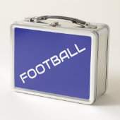 FOOTBALL Fun Witte Tekst Navy Blauwe Achtergrond (Voorkant)