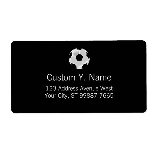 Football Futbol Soccer Etiket (Voorkant)
