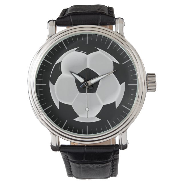 Football Futbol Soccer Horloge (Voorkant)