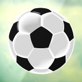 Football Futbol Soccer Raamsticker (Vel 3)