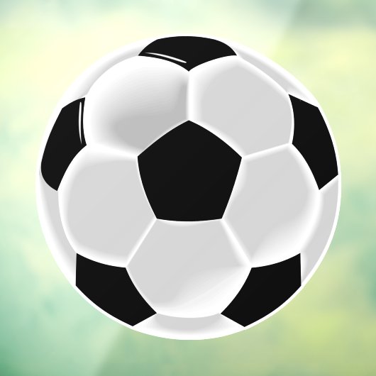 Football Futbol Soccer Raamsticker (Vel 3)