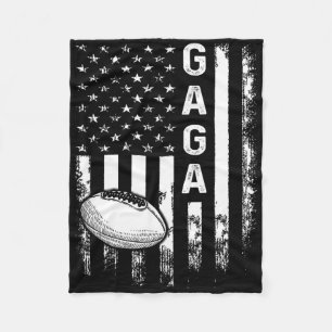 Football Gaga Sportspeler Amerika Vlag Mannen Vrou Fleece Deken