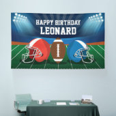 Football game birthday party backdrop spandoek (Beurs)