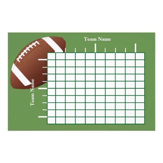 Football game Board Poster (Voorkant)