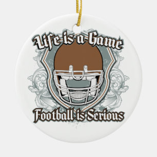 Football Game Brown Keramisch Ornament