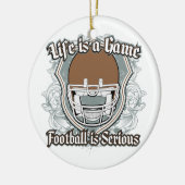 Football Game Brown Keramisch Ornament (Links)