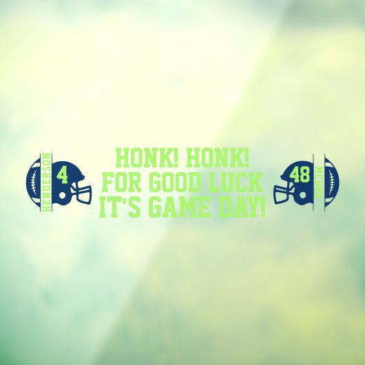 Football Game Day Back Window Cling voor SUV Raamsticker (Vel 3)