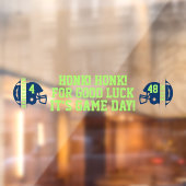 Football Game Day Back Window Cling voor SUV Raamsticker (Vel 2)