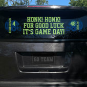 Football Game Day Back Window Cling voor SUV Raamsticker