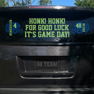 Football Game Day Back Window Cling voor SUV Raamsticker