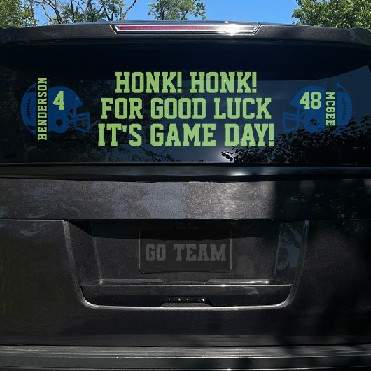 Football Game Day Back Window Cling voor SUV Raamsticker