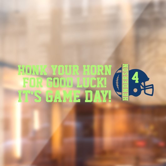 Football Game Day Back Window Cling voor SUV Raamsticker (Vel 2)