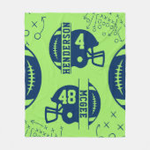 Football Game Day Fleece Deken (Voorkant)
