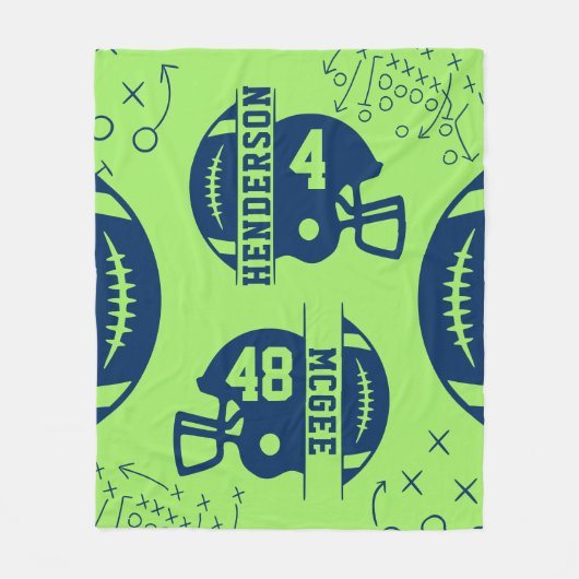 Football Game Day Fleece Deken (Voorkant)