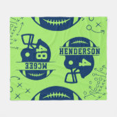Football Game Day Fleece Deken (Voorkant (Horizontaal))