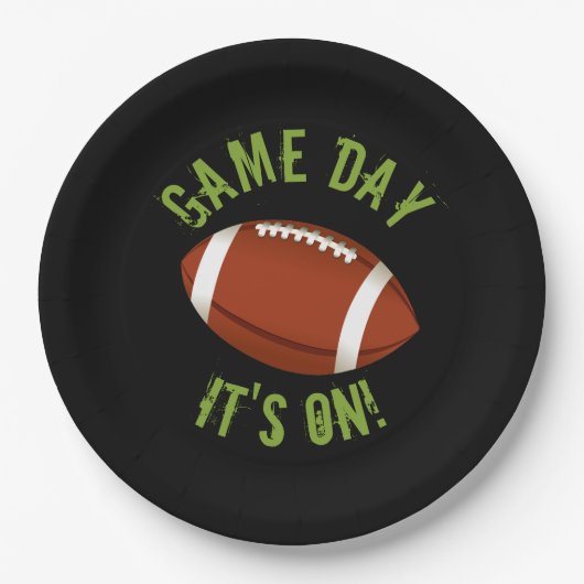 Football Game Day Papieren Bordje (Voorkant)