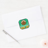Football Game Day Ronde Sticker (Envelop)