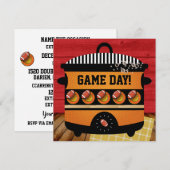 FOOTBALL GAME DAY Uitnodiging (Voorkant / Achterkant)