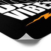 Football Game Day Vibes Funny Sayy Mannen Vrouwen Poster (Hoek)