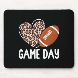 Football Game Day Vrouwen Luipaard Cheetah Game Da Muismat