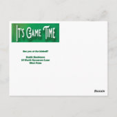 Football Game Feest Uitnodiging (Achterkant)