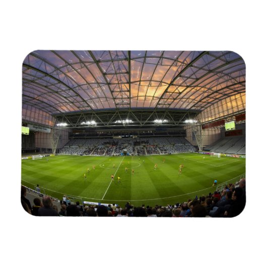 Football game, Forsyth Barr Stadium, Dunedin Magneet (Horizontaal)