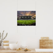 Football game, Forsyth Barr Stadium, Dunedin Poster (Keuken)
