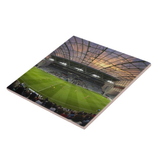 Football game, Forsyth Barr Stadium, Dunedin Tegeltje (Zijkant)