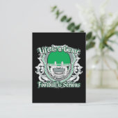 Football Game Green Briefkaart (Staand voorkant)