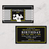 Football game, kinderkaartje informatiekaartje (Voorkant / Achterkant)