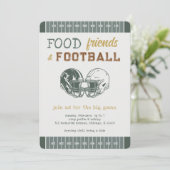 Football Game Night House Watch Party Kaart (Staand voorkant)