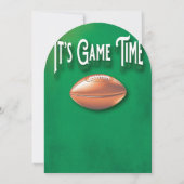 Football Game Party Kaart (Achterkant)