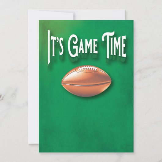 Football Game Party Kaart (Achterkant)