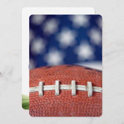 Football Game Party Kaart (Voorkant / Achterkant)