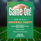 Football Game Party Kaart