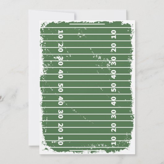 Football game Time Birthday Uitnodiging (Achterkant)