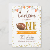 Football game Time Birthday Uitnodiging (Voorkant)