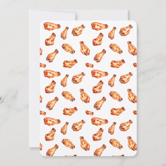 Football Game Watch Party Modern Eenvoudig Kaart (Achterkant)