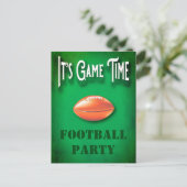 Football Game Watch Party Uitnodiging (Staand voorkant)
