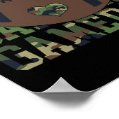 Football Gameday Game Day Camo Flag Patriottisch V Poster (Hoek)