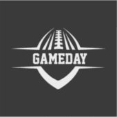 Football Gameday Sticker (Voorkant)