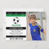 Football Geef één foto op verjaardag Kaart (Voorkant)