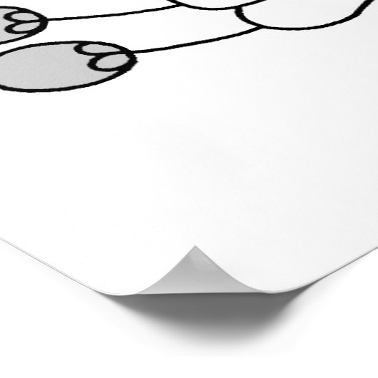 Football geel poster (Hoek)