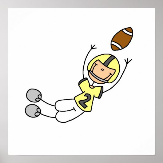 Football geel poster (Voorkant)