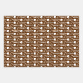Football Gefeliciteerd met het ompakken van papier Inpakpapier Vel (Voorkant 3)