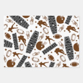 Football Gefeliciteerd met het ompakken van papier Inpakpapier Vel (Voorkant)