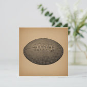  Football geïllustreerd Antiek sportkunst Kaart (Staand voorkant)