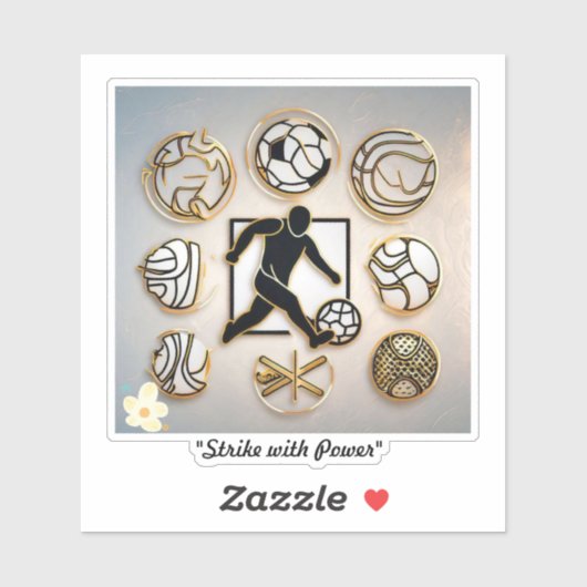 football geïnspireerde Design Sticker (Vel)